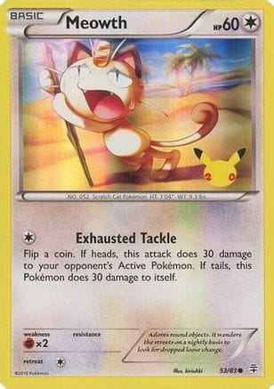 'Pokemon - 'Meowth 053/83  - Holofoil Miscellaneous Cards & Products - Promo