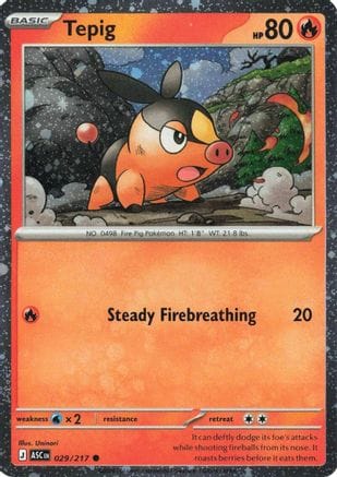 'Pokemon - 'Tepig 029/217  - Holofoil Miscellaneous Cards & Products - Common