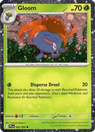 'Pokemon - 'Gloom (Cosmos Holo) 002  - Holofoil Miscellaneous Cards & Products - Common