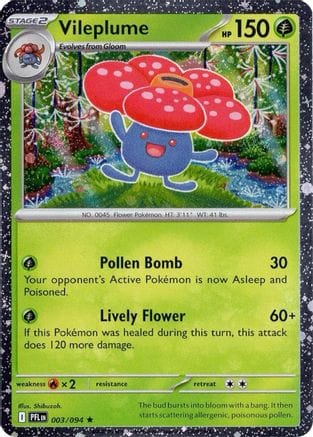 'Pokemon - 'Vileplume (Cosmos Holo) 003  - Holofoil Miscellaneous Cards & Products - Rare