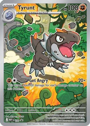 'Pokemon - 'Tyrunt 070  - Holofoil ME Mega Evolution Promo - Promo