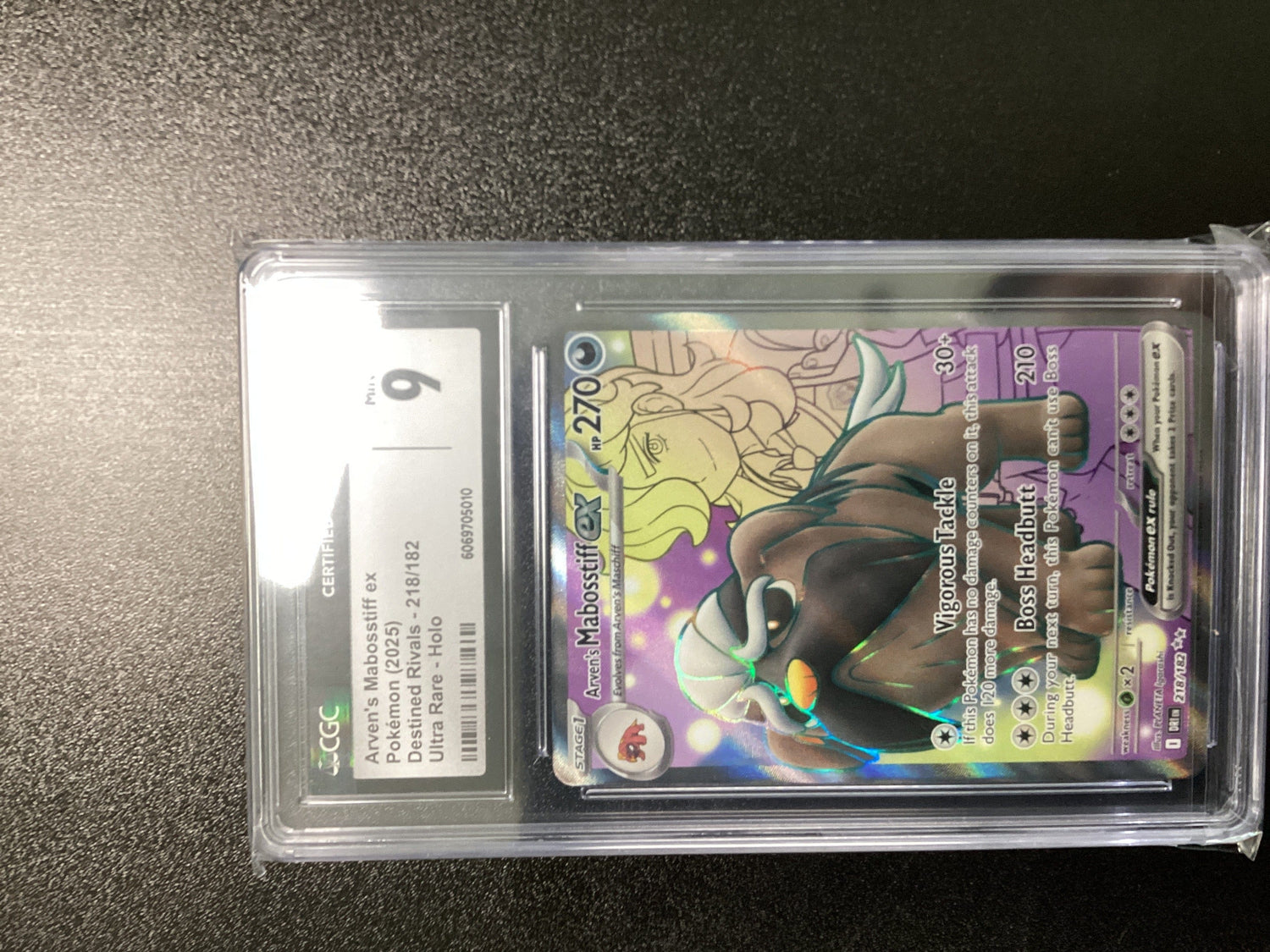 Arven's Mabosstiff EX Ultra Rare Holo CGC 9