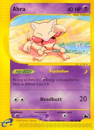 'Pokemon - 'Abra 046  - Reverse Holofoil Skyridge - Common