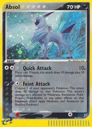 'Pokemon - 'Absol 096  - Holofoil Team Magma vs Team Aqua - Secret Rare