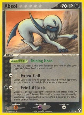 'Pokemon - 'Absol 015  - Reverse Holofoil Legend Maker - Rare