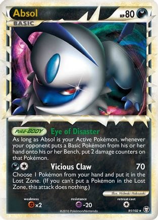 'Pokemon - 'Absol (Prime) 091  - Holofoil Triumphant - Ultra Rare