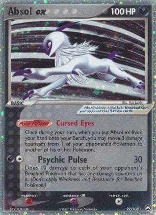 'Pokemon - 'Absol ex 092  - Holofoil Power Keepers - Ultra Rare