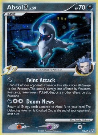'Pokemon - 'Absol G 001  - Holofoil Supreme Victors - Holo Rare