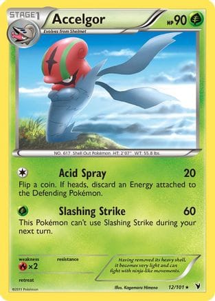 'Pokemon - 'Accelgor 012  Noble Victories - Rare