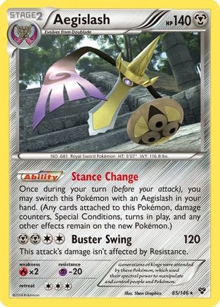 'Pokemon - 'Aegislash (85) 085  XY Base Set - Rare