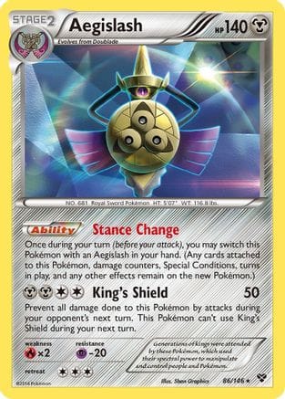 'Pokemon - 'Aegislash (86) 086  - Holofoil XY Base Set - Holo Rare