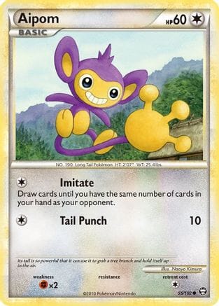 'Pokemon - 'Aipom 055  Triumphant - Common