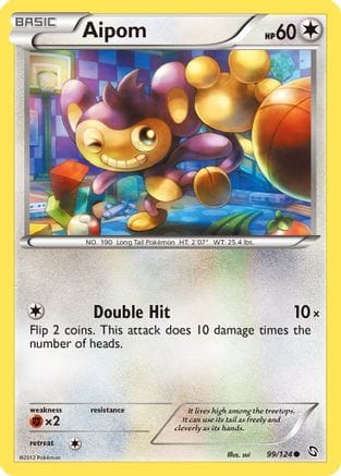 'Pokemon - 'Aipom 099  - Reverse Holofoil Dragons Exalted - Common