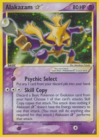 'Pokemon - 'Alakazam Star 099/100  - Holofoil Crystal Guardians - Ultra Rare