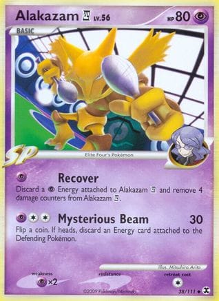 'Pokemon - 'Alakazam E4 038/111  Rising Rivals - Uncommon