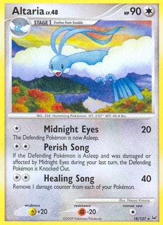 'Pokemon - 'Altaria 018  Platinum - Rare