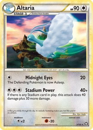 'Pokemon - 'Altaria 002  - Holofoil Triumphant - Holo Rare