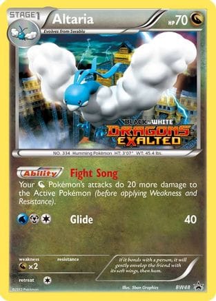 'Pokemon - 'Altaria BW48  - Holofoil Black and White Promos - Promo