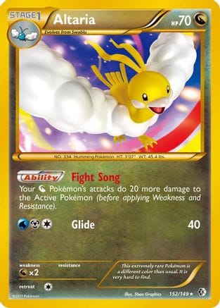 'Pokemon - 'Altaria 152  - Holofoil Boundaries Crossed - Secret Rare