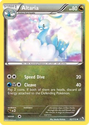 'Pokemon - 'Altaria 092/113  Legendary Treasures - Uncommon