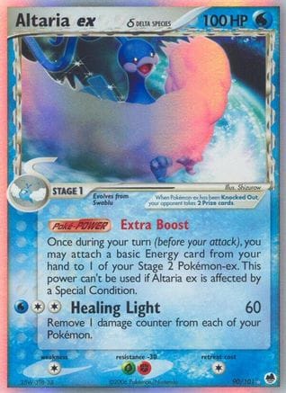 'Pokemon - 'Altaria ex (Delta Species) 090  - Holofoil Dragon Frontiers - Ultra Rare