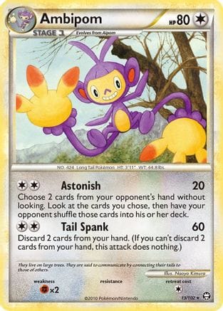 'Pokemon - 'Ambipom 013  Triumphant - Rare