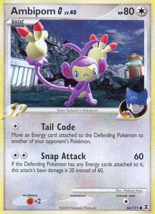 'Pokemon - 'Ambipom G 056  Rising Rivals - Common