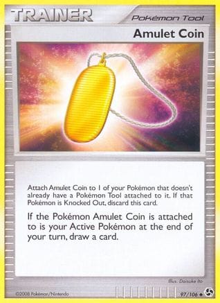 'Pokemon - 'Amulet Coin 097  - Reverse Holofoil Great Encounters - Uncommon