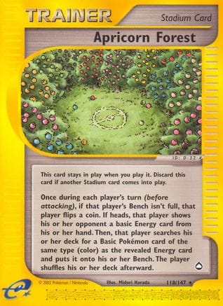 'Pokemon - 'Apricorn Forest 118  Aquapolis - Rare