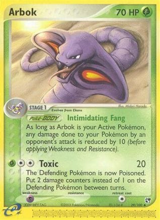 'Pokemon - 'Arbok 029/100  Sandstorm - Uncommon