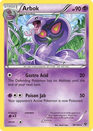 'Pokemon - 'Arbok 048  XY Base Set - Rare