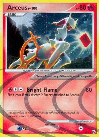 'Pokemon - 'Arceus (AR3) AR3  - Holofoil Arceus - Holo Rare