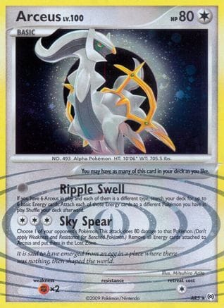 'Pokemon - 'Arceus (AR5) AR5  - Holofoil Arceus - Holo Rare