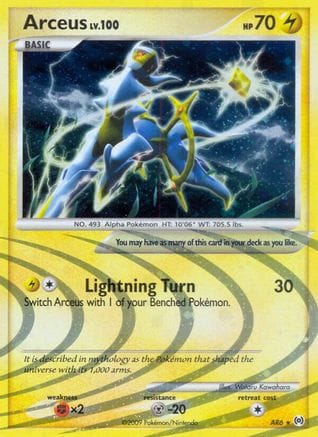 'Pokemon - 'Arceus (AR6) AR6  - Holofoil Arceus - Holo Rare