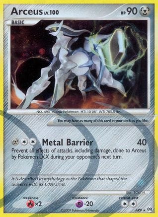 'Pokemon - 'Arceus (AR9) AR9  - Holofoil Arceus - Holo Rare