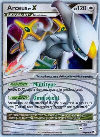'Pokemon - 'Arceus Lv.X (94) 094  - Holofoil Arceus - Ultra Rare