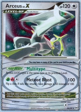 'Pokemon - 'Arceus Lv.X (95) 095  - Holofoil Arceus - Ultra Rare