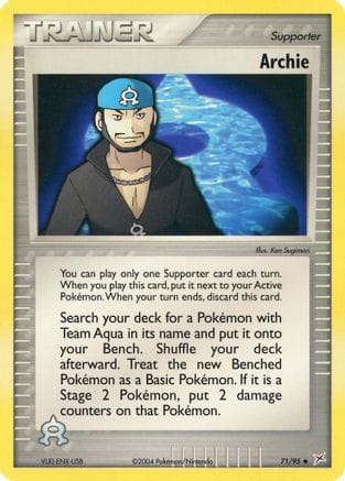 'Pokemon - 'Archie 071  - Reverse Holofoil Team Magma vs Team Aqua - Uncommon