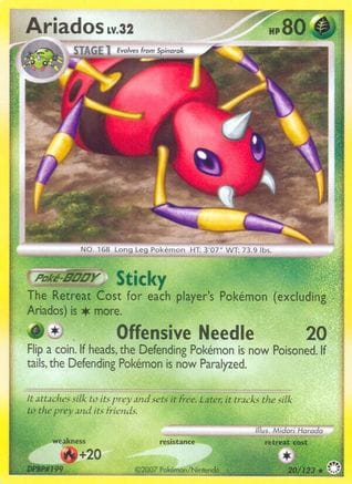 'Pokemon - 'Ariados 020  Mysterious Treasures - Rare