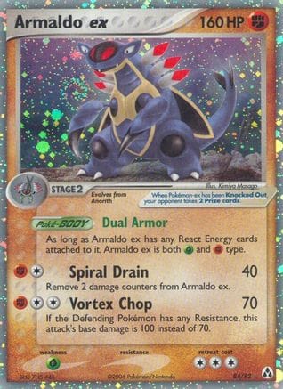 'Pokemon - 'Armaldo ex 084  - Holofoil Legend Maker - Ultra Rare