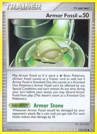 'Pokemon - 'Armor Fossil 119  - Reverse Holofoil Platinum - Common