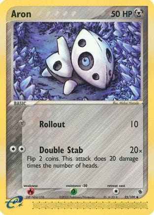 'Pokemon - 'Aron 025/109  Ruby and Sapphire - Uncommon