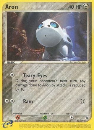 'Pokemon - 'Aron 049/109  - Reverse Holofoil Ruby and Sapphire - Common