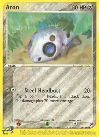 'Pokemon - 'Aron 056/100  Sandstorm - Common