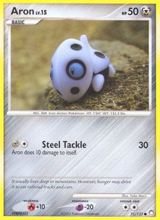 'Pokemon - 'Aron 071/123  Mysterious Treasures - Common