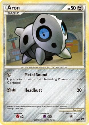'Pokemon - 'Aron 042/90  Undaunted - Common