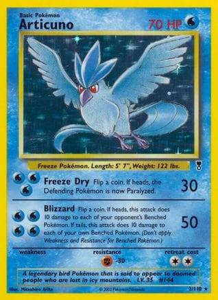 'Pokemon - 'Articuno 002  - Holofoil Legendary Collection - Holo Rare