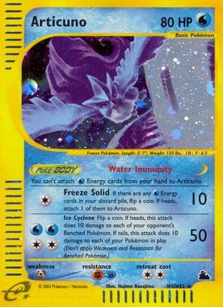 'Pokemon - 'Articuno (H3) 0H3  - Holofoil Skyridge - Holo Rare