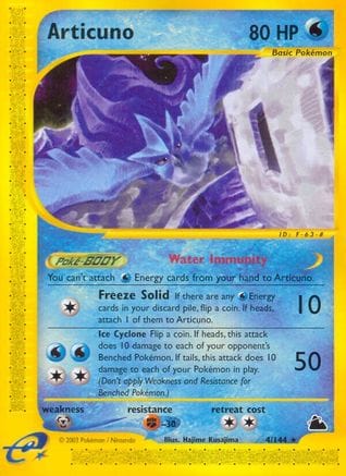 'Pokemon - 'Articuno (4) 004  Skyridge - Rare