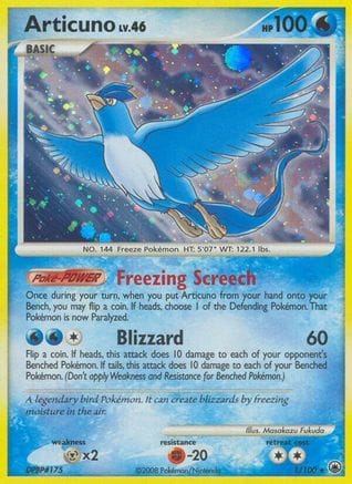 'Pokemon - 'Articuno 001  - Reverse Holofoil Majestic Dawn - Holo Rare